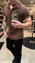 Camiseta De Botão Canelada Blessed