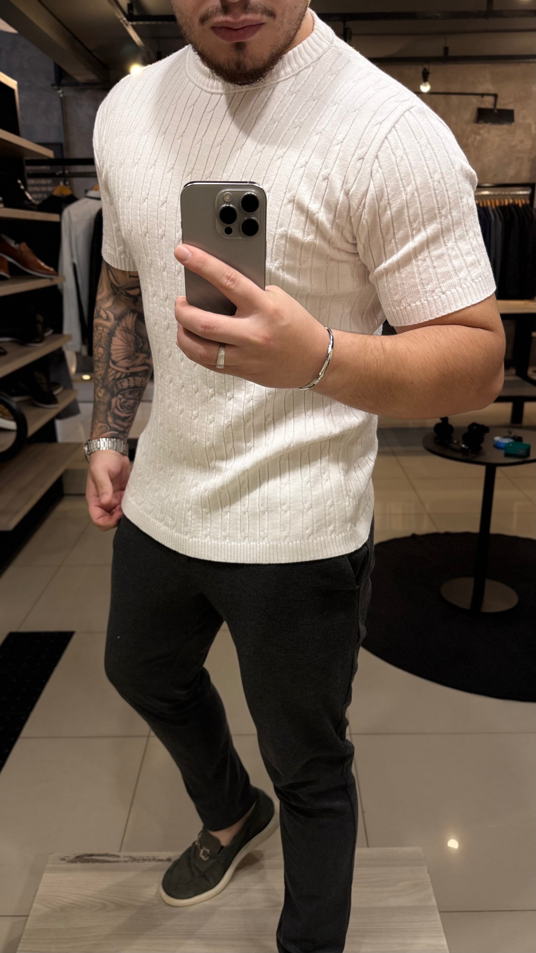 Camiseta Canelada Tricot Modal