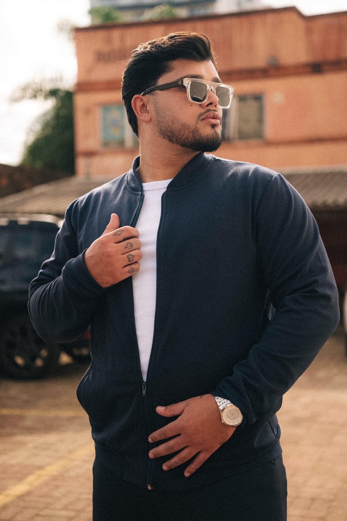 Jaqueta Moletom Bomber