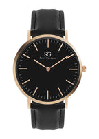 Relógio Sg Murray Black Rosé Gold 40mm