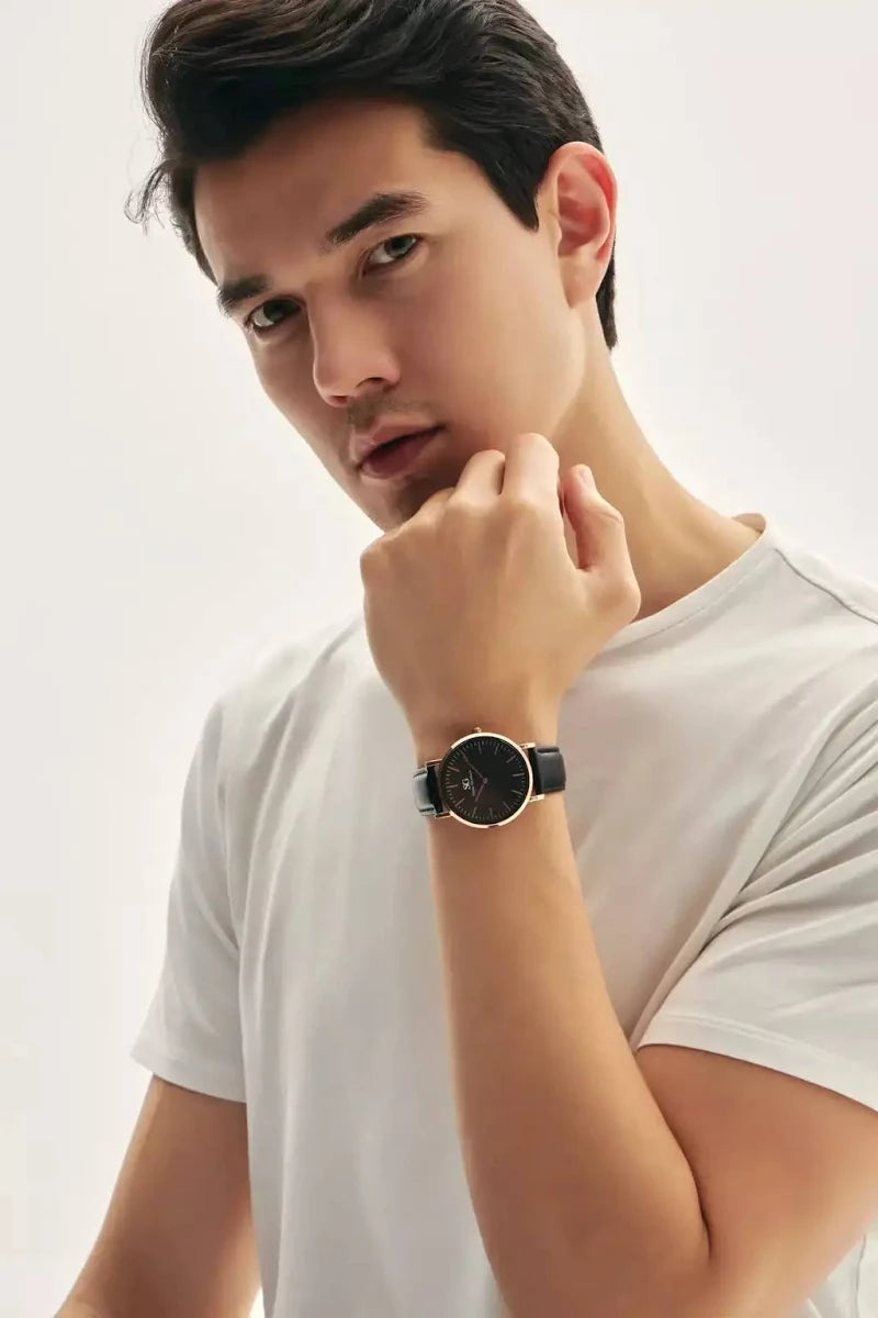 Relógio Sg Murray Black Rosé Gold 40mm